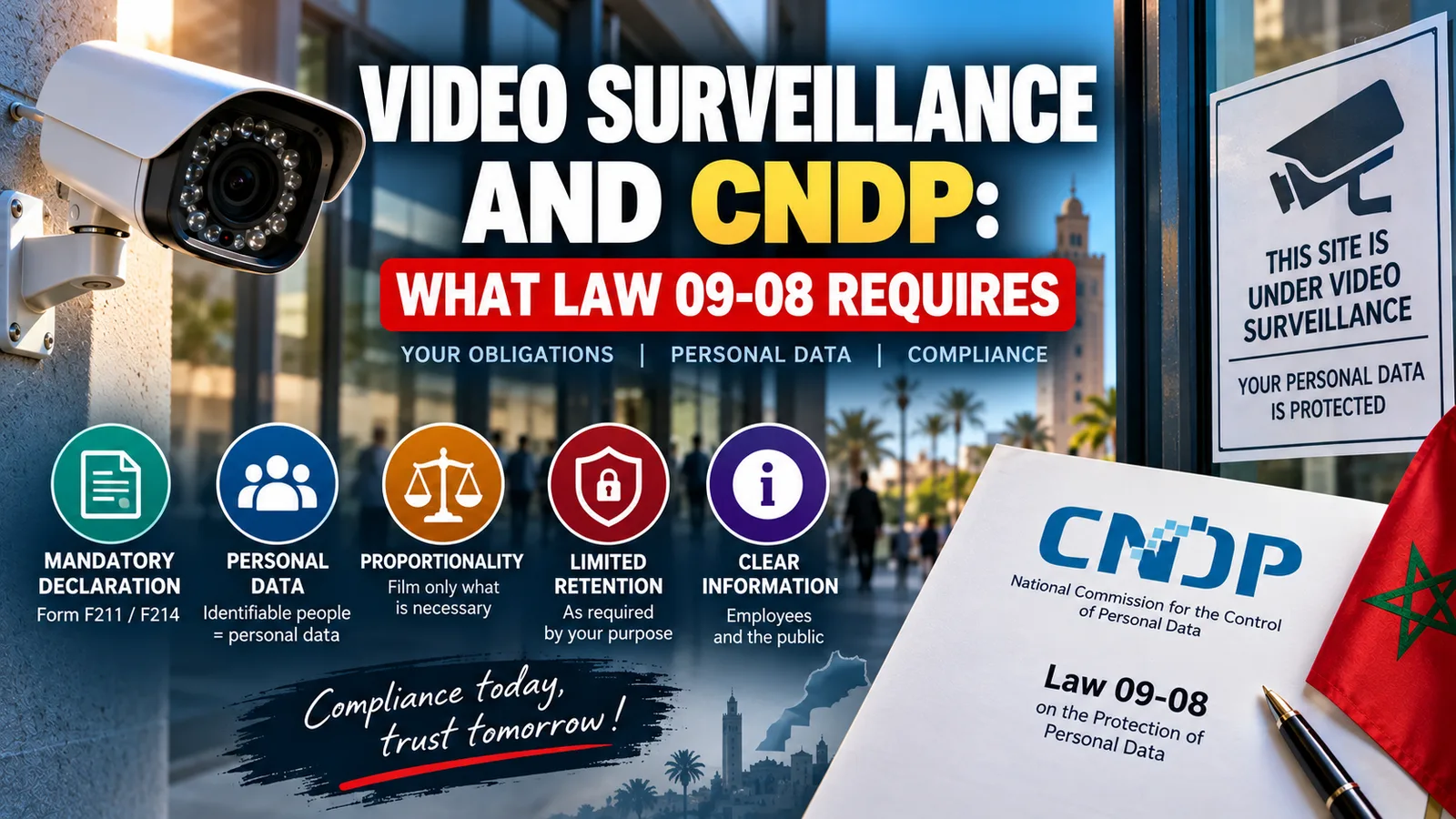 Video surveillance and the CNDP: what law 09-08 requires
