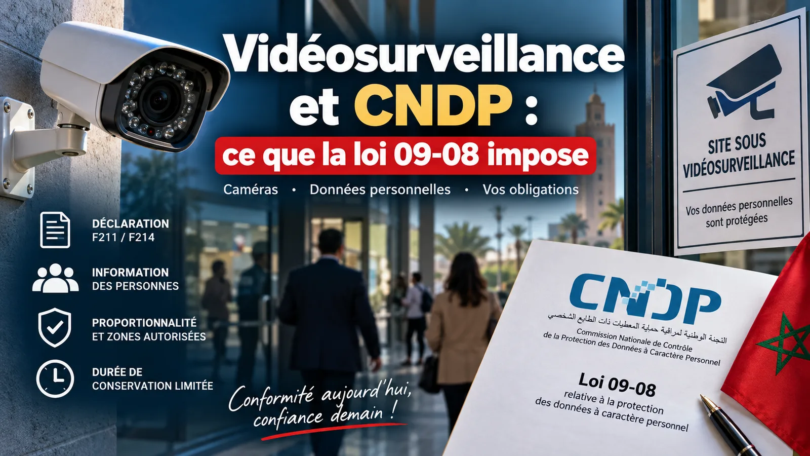 Vidéosurveillance et CNDP : ce que la loi 09-08 impose