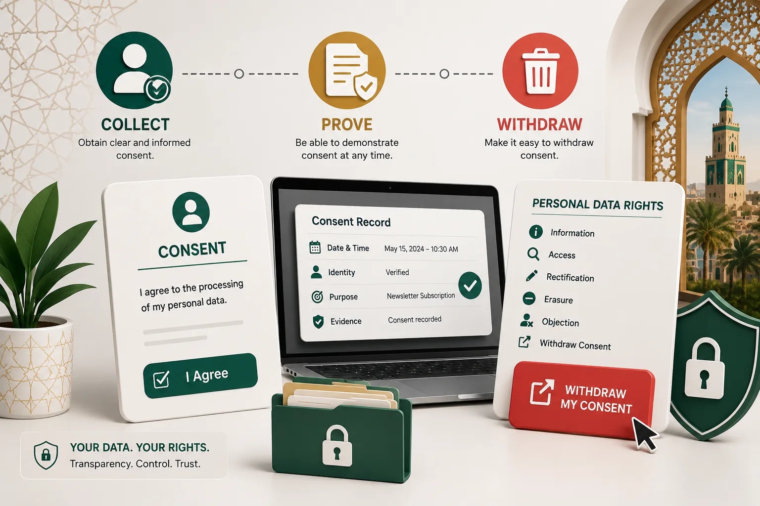 Consent to personal data in Morocco: collecting it, proving it, honouring withdrawal