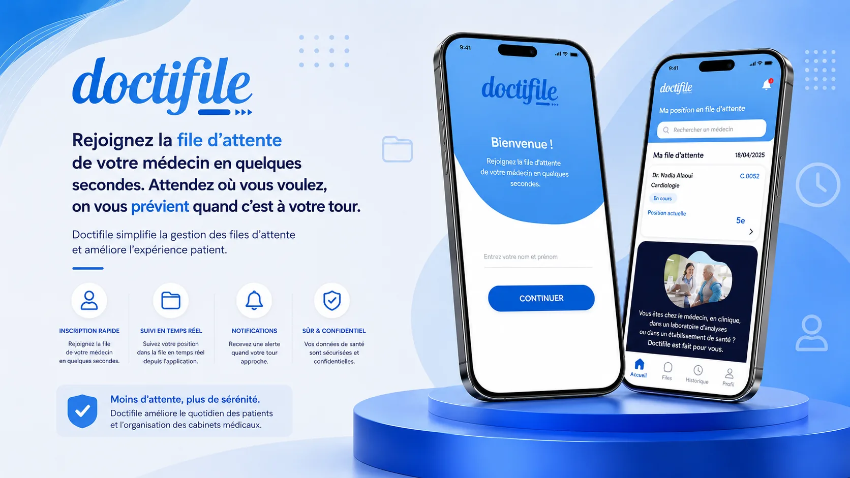 Doctifile — Salle d'attente virtuelle